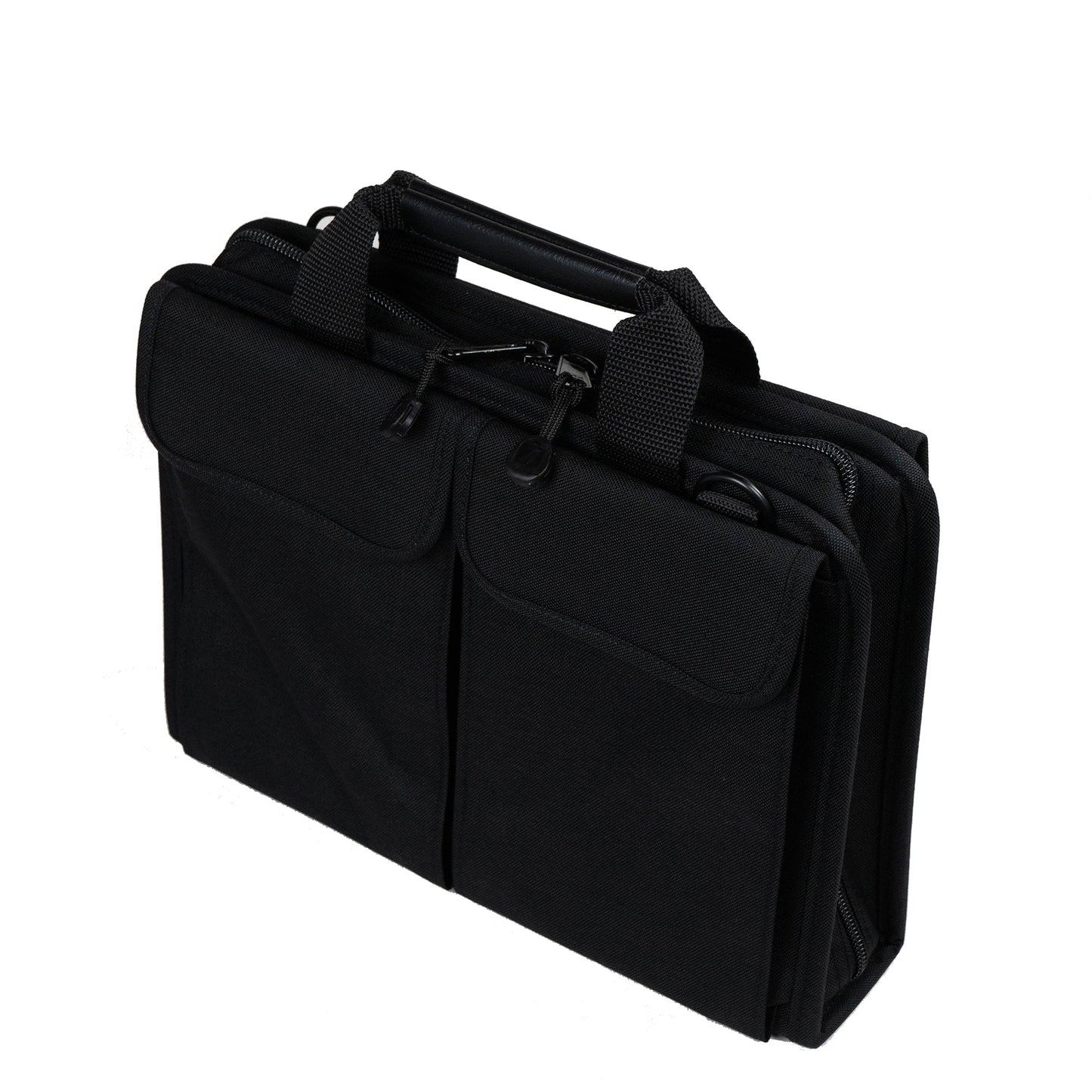 Trousse à outils souple à fermeture éclair Crawford 121-BLK, 35,5 x 25,5 x 6,5 cm, 36 poches pour outils, poche pour multimètre et grande pochette pour pièces.
