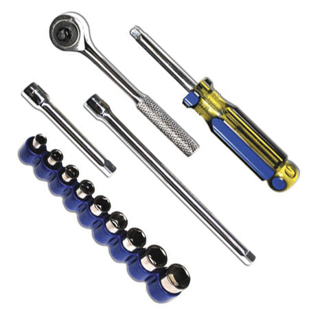 Coffret de douilles Crawford Tool 821 pouces, entraînement 1/4 (14 pièces), de 3/16 à 1/2