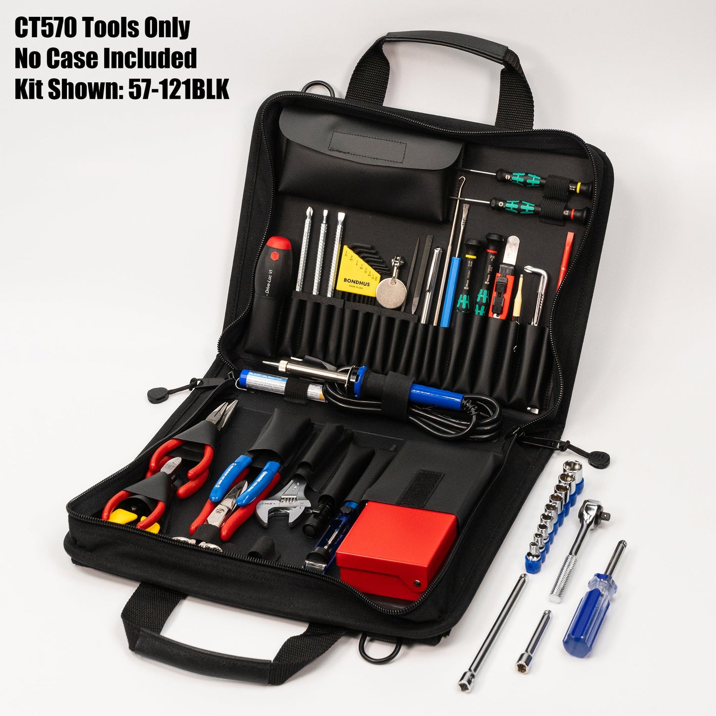 Coffret d'outils compacts pour technicien Crawford Tools CT570