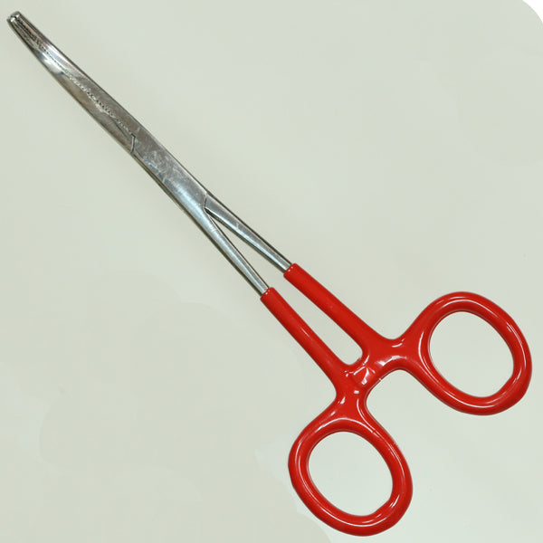 Pince hémostatique courbe Crawford Tool 12-014, 6 pouces, avec poignée ergonomique et verrouillage