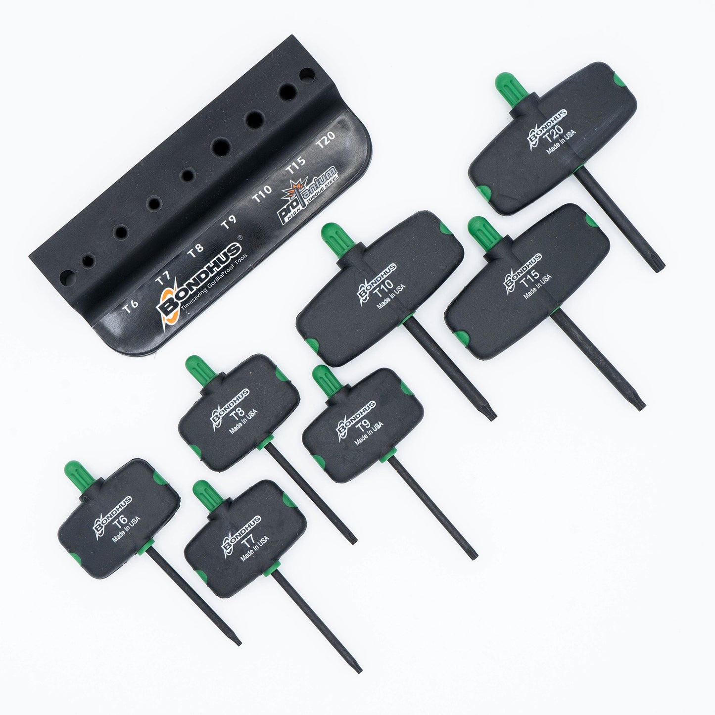Jeu d'outils Torx à ailettes Bondhus 34745 T6-T20 avec finition ProGuard (7 pièces)