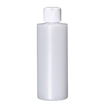 Bouteille en plastique Crawford 65008 de 237 ml (8 oz) avec bouchon à clapet, cylindre en PEHD naturel
