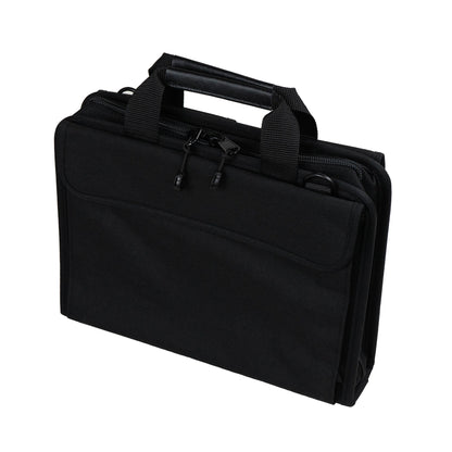 Trousse à outils souple à fermeture éclair Crawford 121-BLK, 35,5 x 25,5 x 6,5 cm, 36 poches pour outils, poche pour multimètre et grande pochette pour pièces.