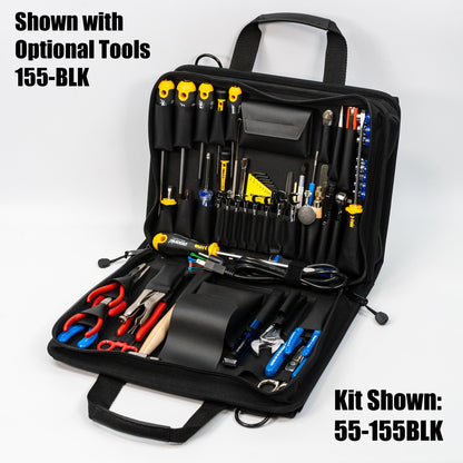 Trousse à outils souple à fermeture éclair Crawford 155-BLK 16 x 11 x 3