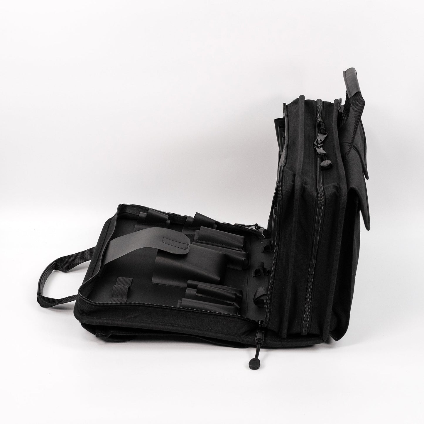 Trousse à outils souple à fermeture éclair Crawford 255-BLK, double face, 2 compartiments, 16 x 11 x 5 pouces