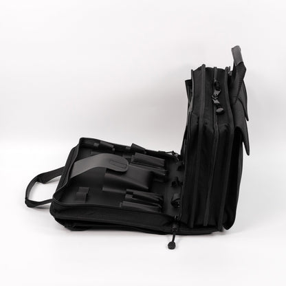 Trousse à outils souple à fermeture éclair Crawford 255-BLK, double face, 2 compartiments, 16 x 11 x 5 pouces