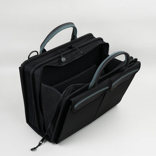 Trousse à outils souple à double compartiment et fermeture éclair Crawford 259-BLK avec rangement pour ordinateur portable, 40,6 x 29,2 x 15,2 cm