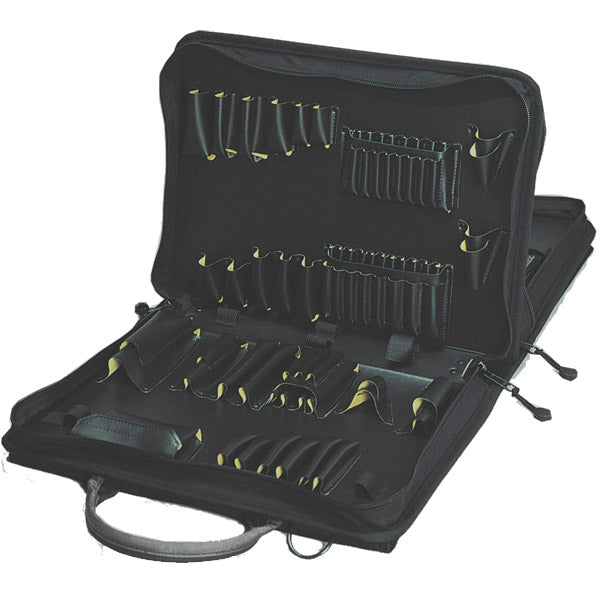 Trousse à outils Crawford Premium Metric JIS pour techniciens de terrain - 89MV-277BLK dans une mallette souple à 2 compartiments