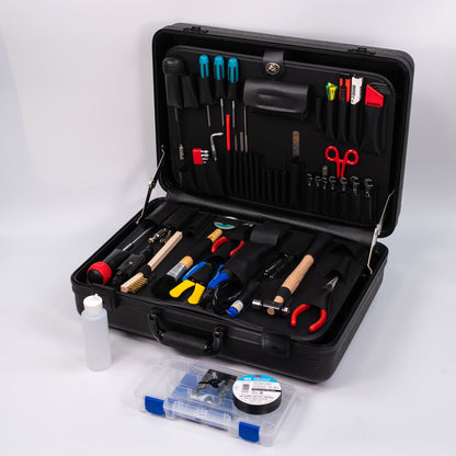 Kit d'outils de base pour photocopieur Crawford avec tournevis JIS Vessel - 40V-G256 dans une mallette à outils Ultimate Gladiator 6 Deep.
