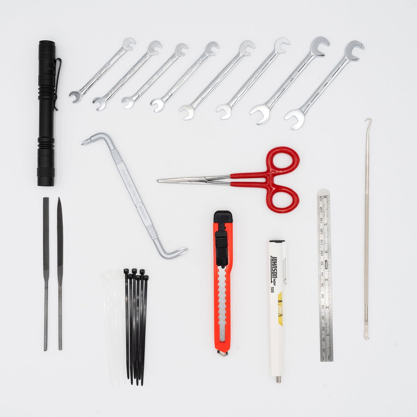 Kit d'outils de base pour photocopieur Crawford avec tournevis JIS Vessel - 40V-155BLK dans une mallette à fermeture éclair