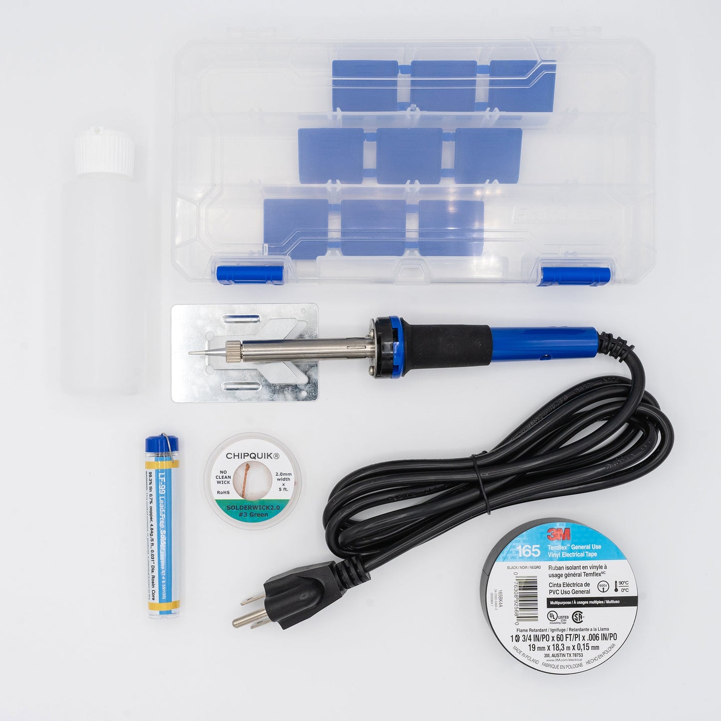 Kit d'outils de base pour photocopieur Crawford avec tournevis JIS Vessel - 40V-G256 dans une mallette à outils Ultimate Gladiator 6 Deep.