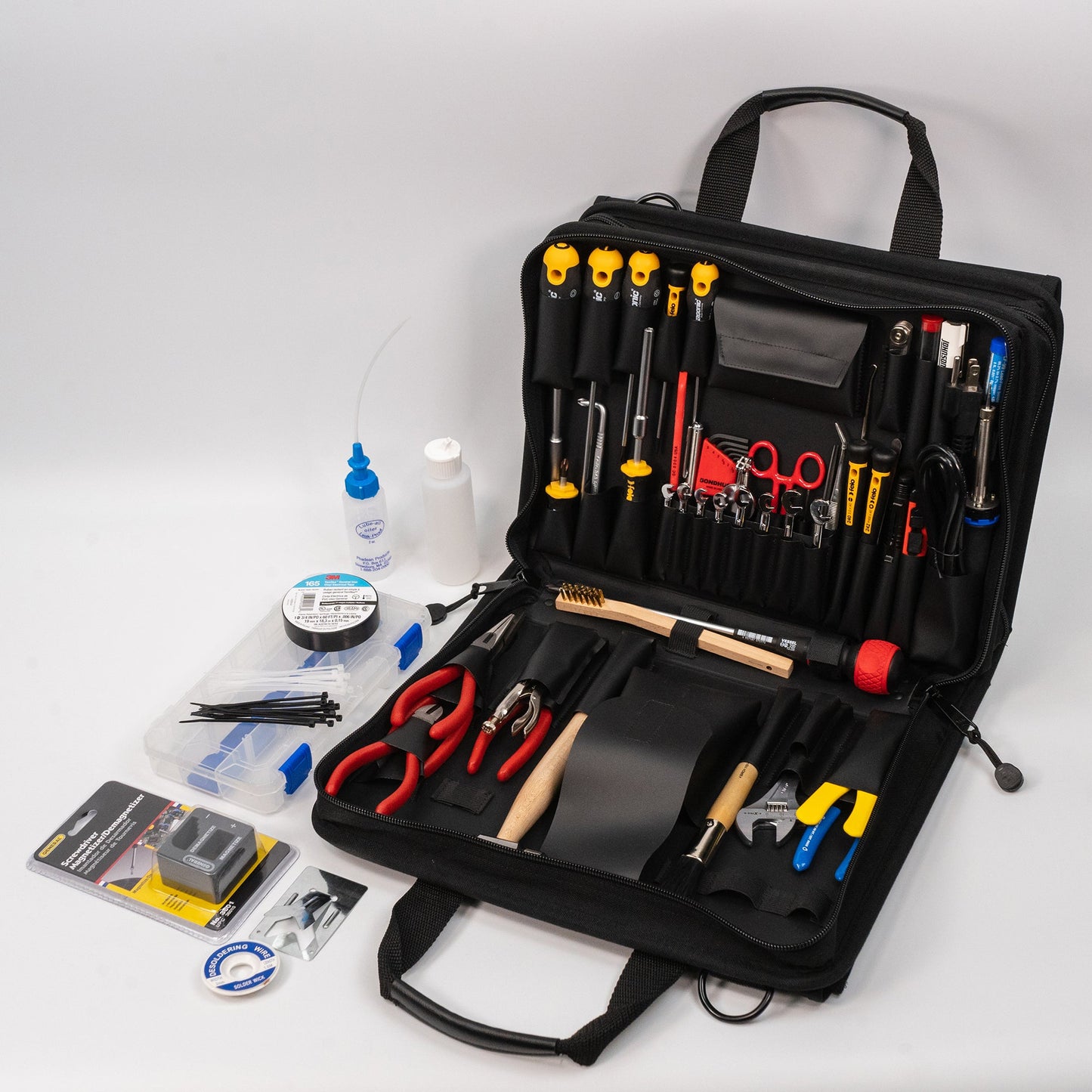 Trousse d'outils de luxe pour photocopieur Crawford - 48-255BLK dans une mallette à outils zippée à 2 compartiments
