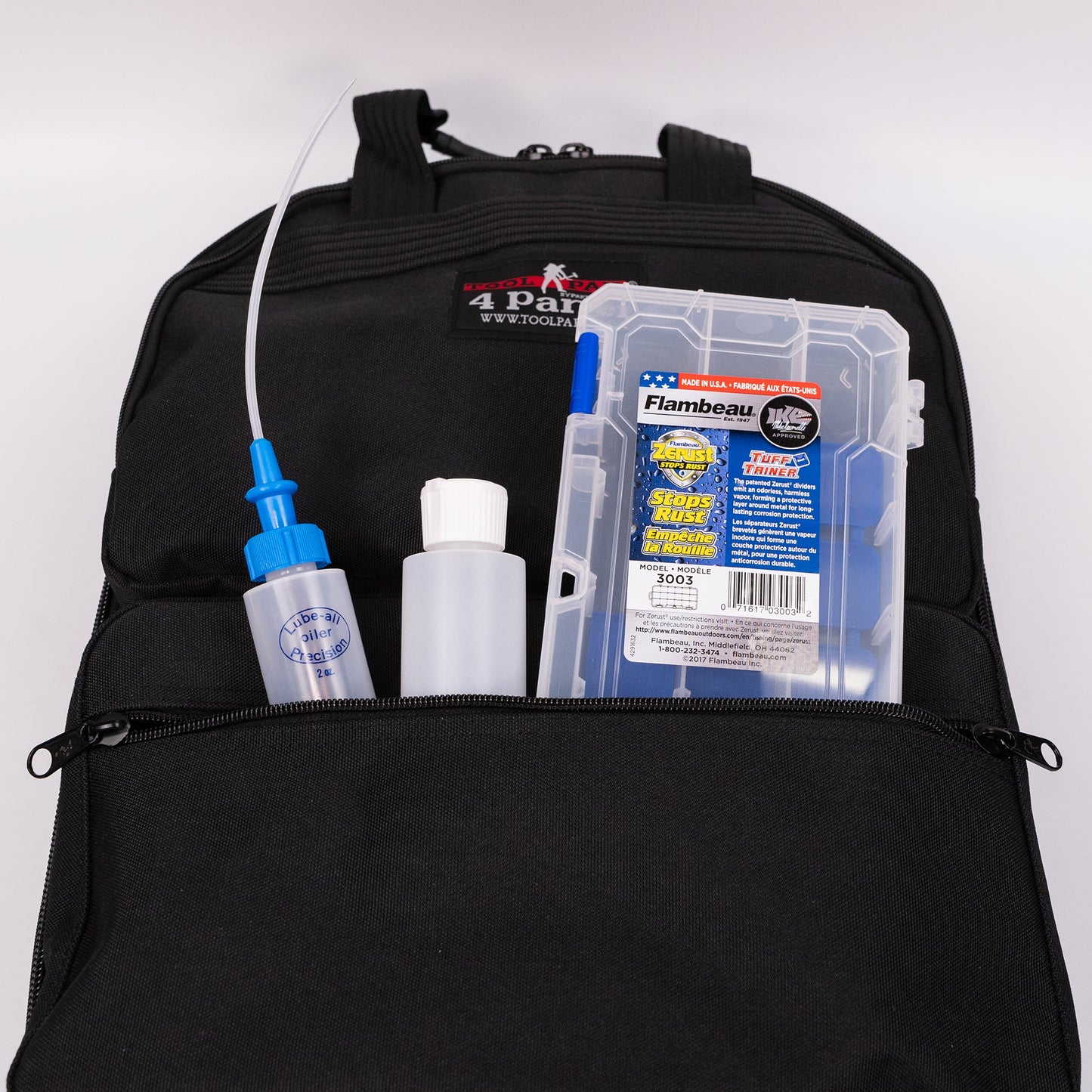 Trousse d'outils de luxe pour photocopieur Crawford - 48-BP4 dans une mallette à outils à 4 panneaux type sac à dos