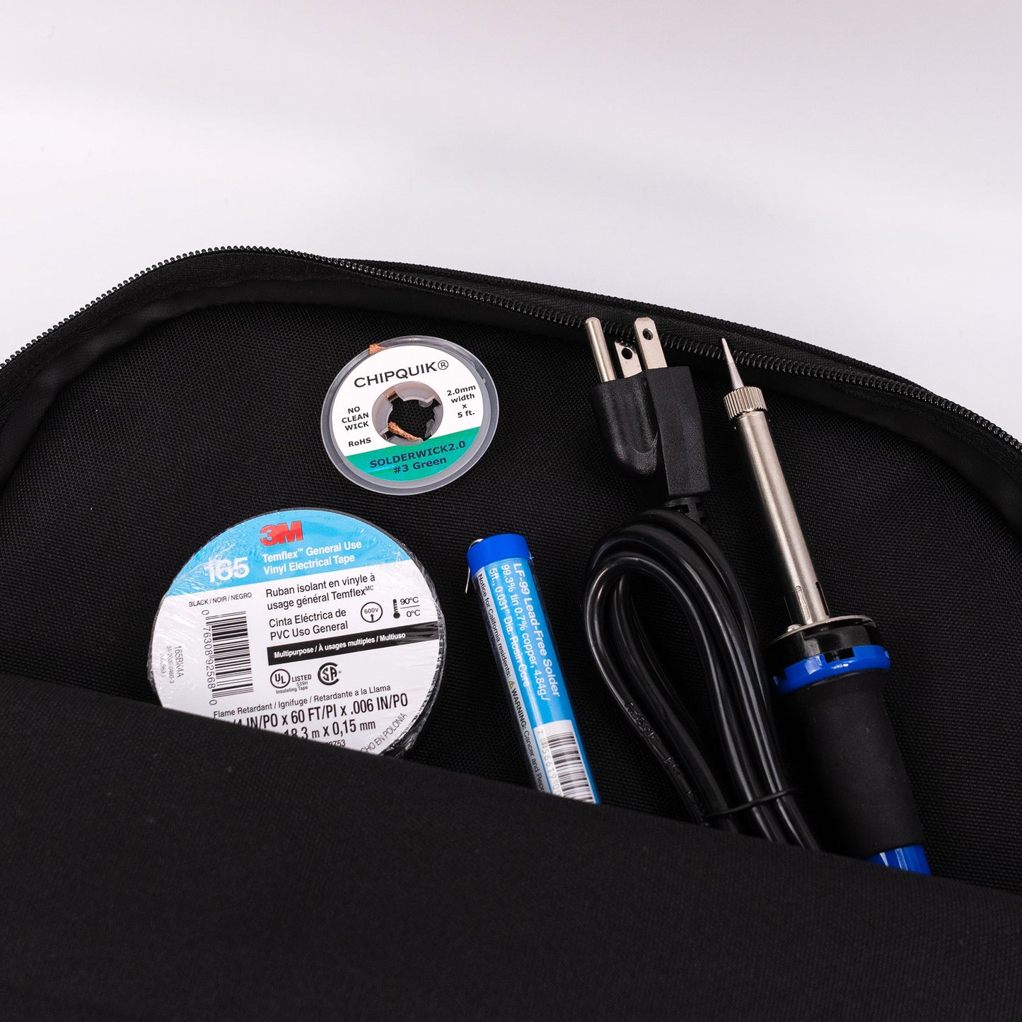 Trousse d'outils de luxe pour photocopieur Crawford - 48-BP4 dans une mallette à outils à 4 panneaux type sac à dos