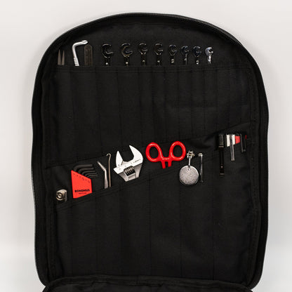 Trousse d'outils de luxe pour photocopieur Crawford - 48-BP4 dans une mallette à outils à 4 panneaux type sac à dos