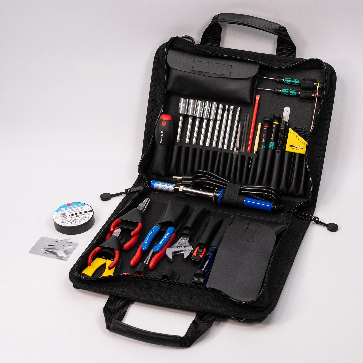 Trousse à outils compacte Crawford Field Service pour fermeture éclair - 49-121BLK