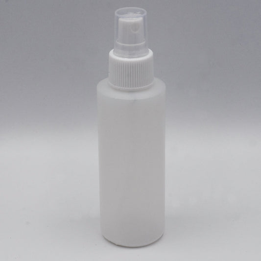 Bouteille en plastique Crawford 65104 de 118 ml (4 oz) avec bouchon pulvérisateur, cylindre en PEHD naturel