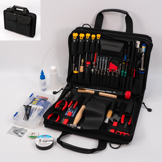 Trousse d'outils haut de gamme Crawford pour photocopieurs - 52-155BLK dans une mallette à fermeture éclair