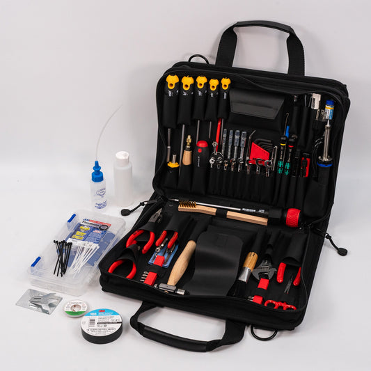 Trousse d'outils haut de gamme Crawford pour photocopieurs - 52-255BLK dans une mallette à outils zippée à 2 compartiments