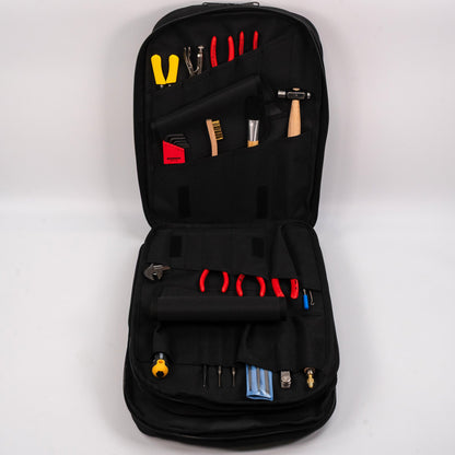 Trousse à outils haut de gamme Crawford pour photocopieurs - 52-BP6, étui à outils à 6 panneaux de type sac à dos avec fermeture éclair