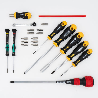 Trousse d'outils haut de gamme Crawford pour photocopieurs - 52-255BLK dans une mallette à outils zippée à 2 compartiments