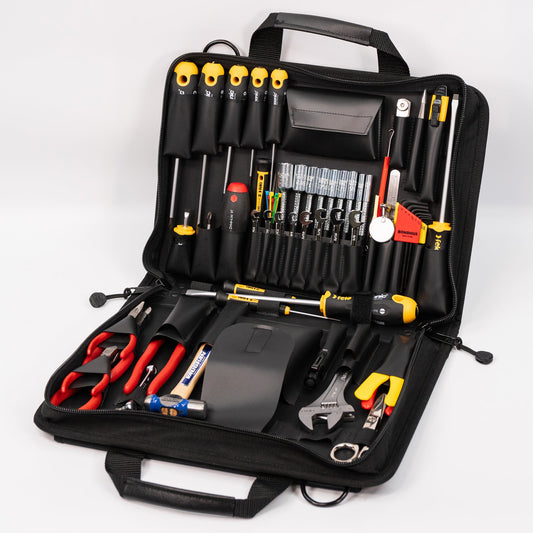 Trousse à outils Crawford pour service sur le terrain - 67-155BLK dans une mallette à fermeture éclair