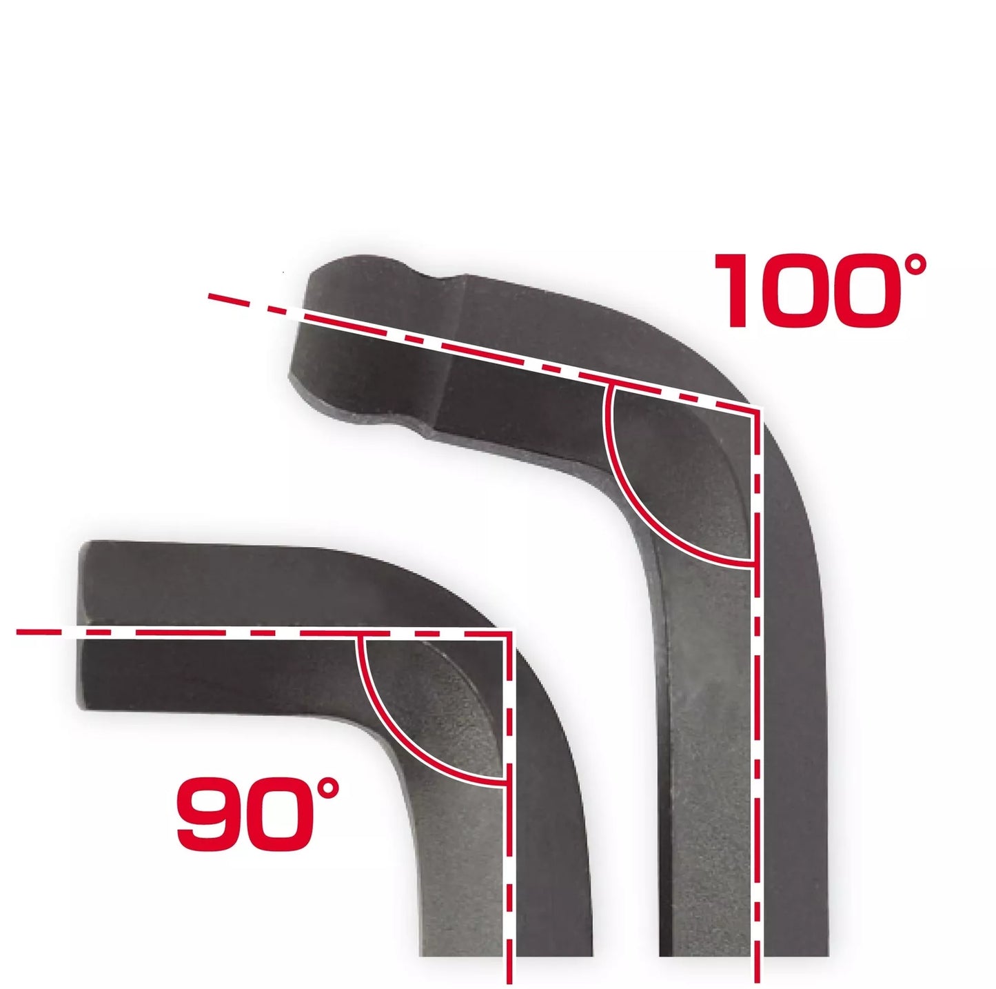 Clé Allen courte à double tête sphérique Bondhus 67037 (clé hexagonale) - Jeu de 0,050 à 3/8