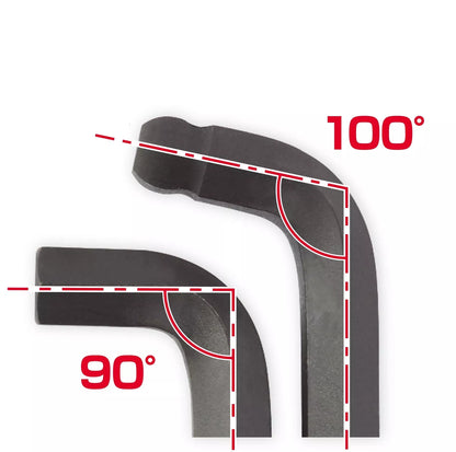 Clé Allen métrique courte à double tête sphérique Bondhus 67099 (jeu de 1,5 mm à 10 mm)