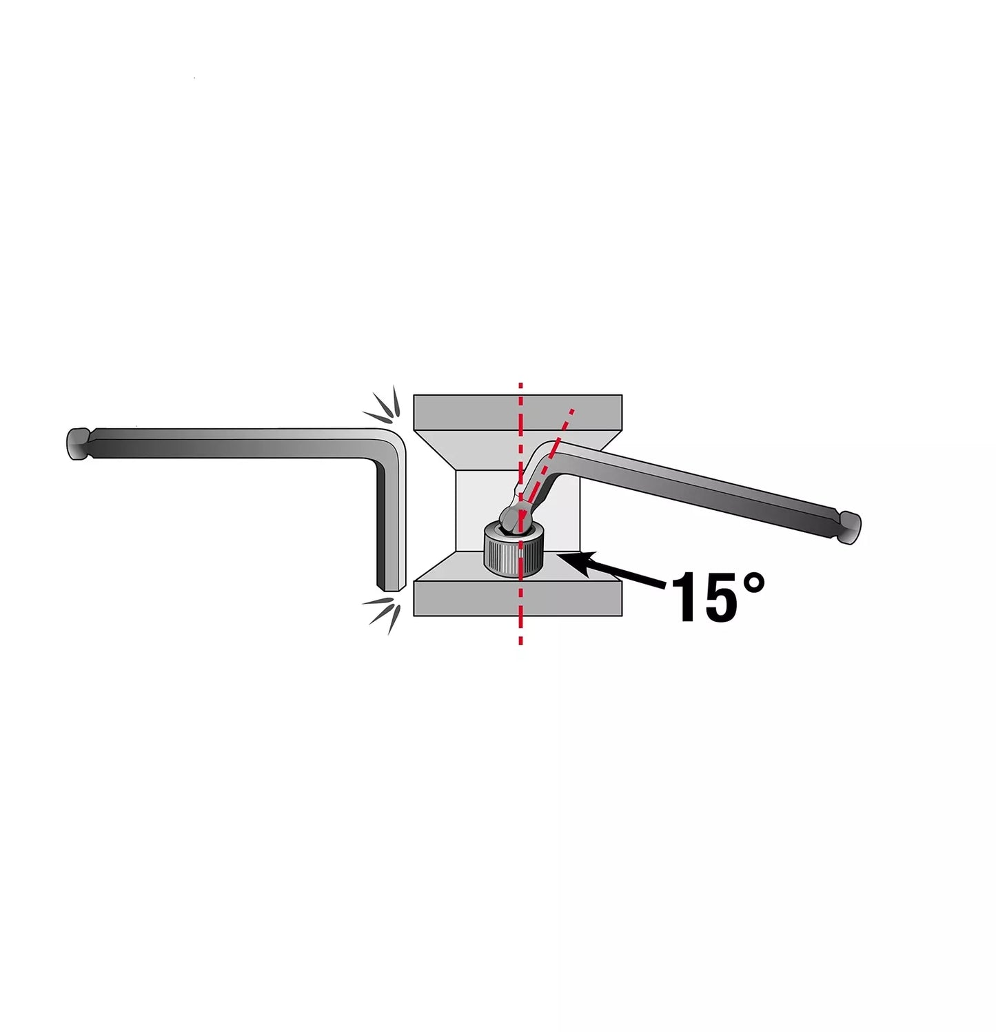 Clé Allen métrique courte à double tête sphérique Bondhus 67099 (jeu de 1,5 mm à 10 mm)