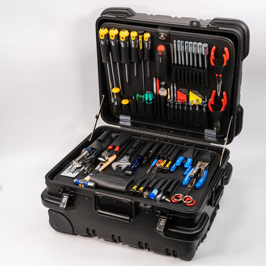 Trousse à outils sur roues Crawford Premium Field Engineers - 89-M350B dans une mallette militaire sur roues de 10 pouces de profondeur