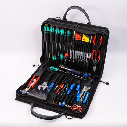 Trousse à outils Crawford Premium Metric pour ingénieurs de terrain - 89MWR-277BLK dans une mallette souple à 2 compartiments