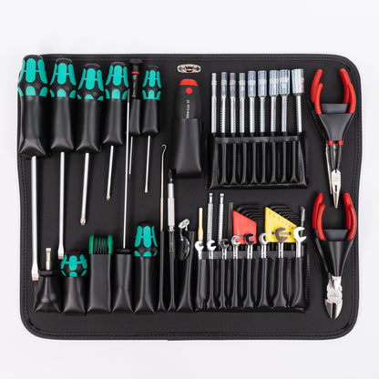 Coffret à outils Crawford Premium Metric pour ingénieurs de terrain - 89MWR-M349B, style militaire, profondeur 9 pouces.