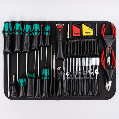 Coffret à outils Crawford Premium Metric pour ingénieurs de terrain - 89MWR-G256 dans une mallette à outils Ultimate Gladiator 6 Deep