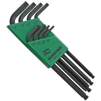 Bondhus 11332 BallStar Torx L-Clé T9 à T40 Jeu de 8 pièces