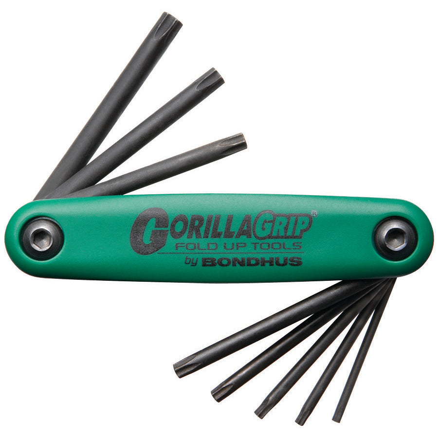 Coffret Bondhus 14126 avec clés hexagonales métriques à tête sphérique de 1,5 à 10 mm et clés Torx T6 à T25 pliables