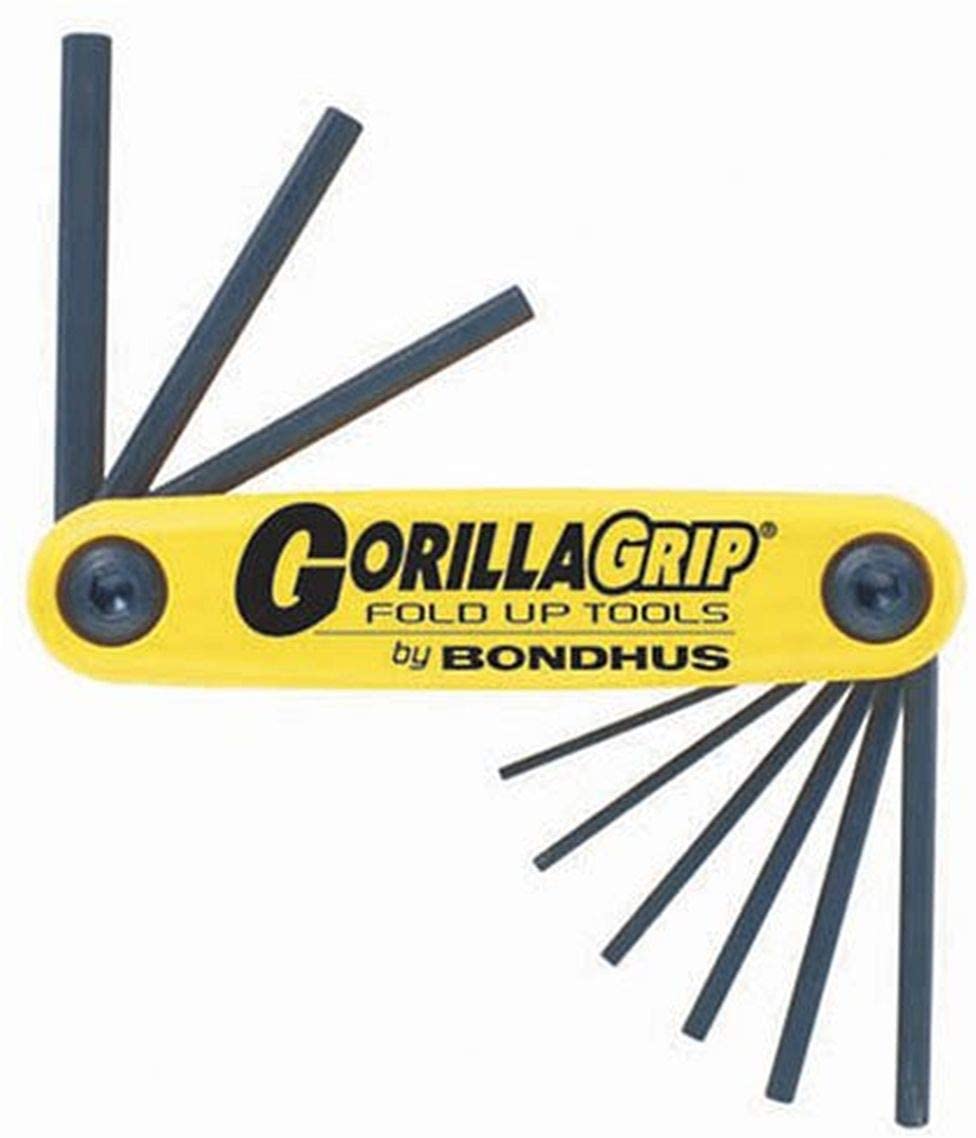 Clé hexagonale pliable Bondhus 12589 Gorilla Grip, 5/64 à 1/4 pouce