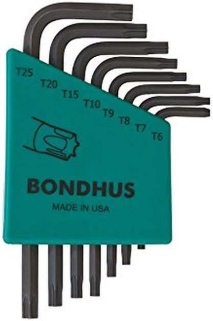 Jeu de clés Torx Bondhus 31732 (T6 à T25, longueur courte, 8 pièces)