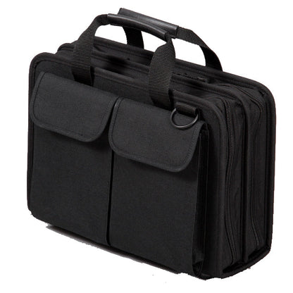 Trousse à outils souple à fermeture éclair Crawford CFSD5-BLK, double face, 2 compartiments, 40,6 x 27,9 x 12,7 cm, 45 poches pour outils et pochette pour pièces.