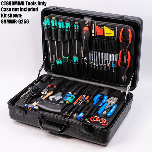 Coffret d'outils de terrain métriques haut de gamme Crawford CT890MWR - Outils de la série 89MWR uniquement