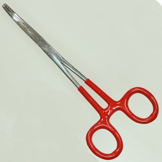 Pince hémostatique courbe Crawford Tool 12-014, 6 pouces, avec poignée ergonomique et verrouillage