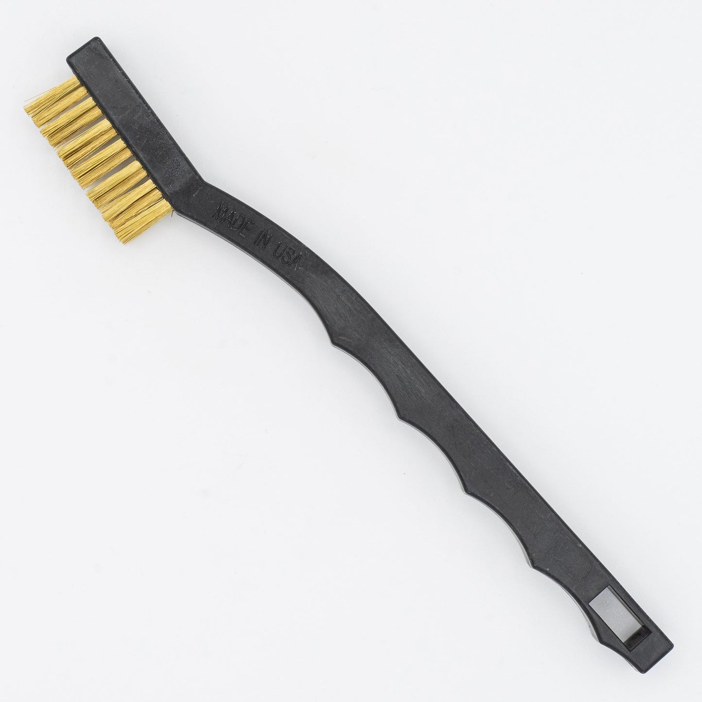 Brosse à dents en laiton Crawford Tool 1649-B avec manche en plastique