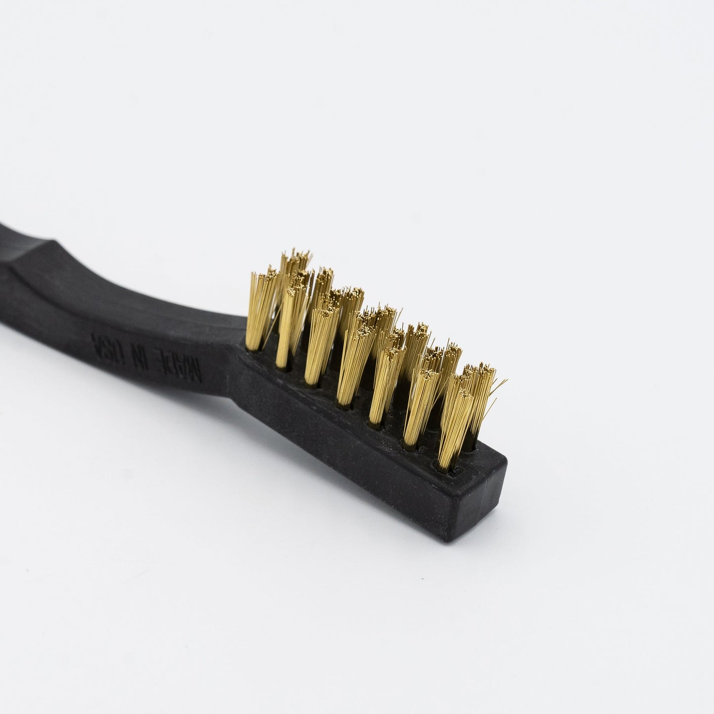 Brosse à dents en laiton Crawford Tool 1649-B avec manche en plastique