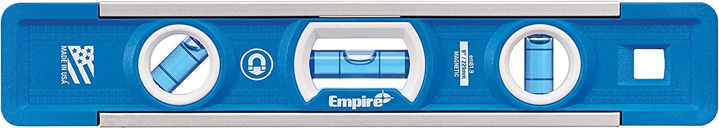 Empire Level EM81.9 True Blue Professional Torpedo Level 9 Magnétique