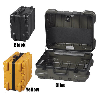 Coffret à outils Crawford M349Y-3W3X, style militaire, jaune, avec palettes 3W et 3X