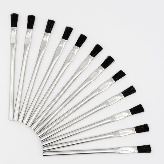 Pinceau à acide Crawford Tool 1876-12PK 3/8 100 % crin de cheval, paquet de 12