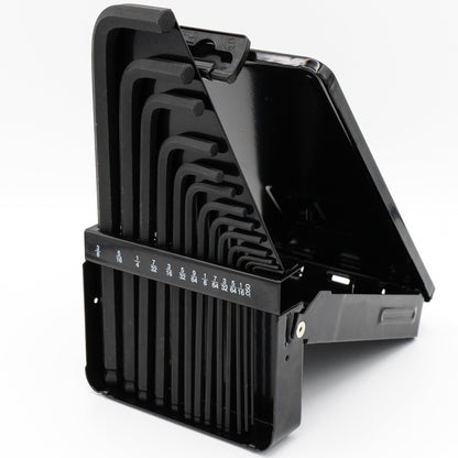 Coffret de 13 clés hexagonales à tête sphérique Bondhus 10933 (de 0,050 à 3/8 po) en métal