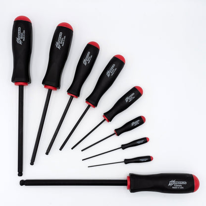 Jeu de tournevis à bille métriques Bondhus 10699, 9 pièces, de 1,5 mm à 10 mm