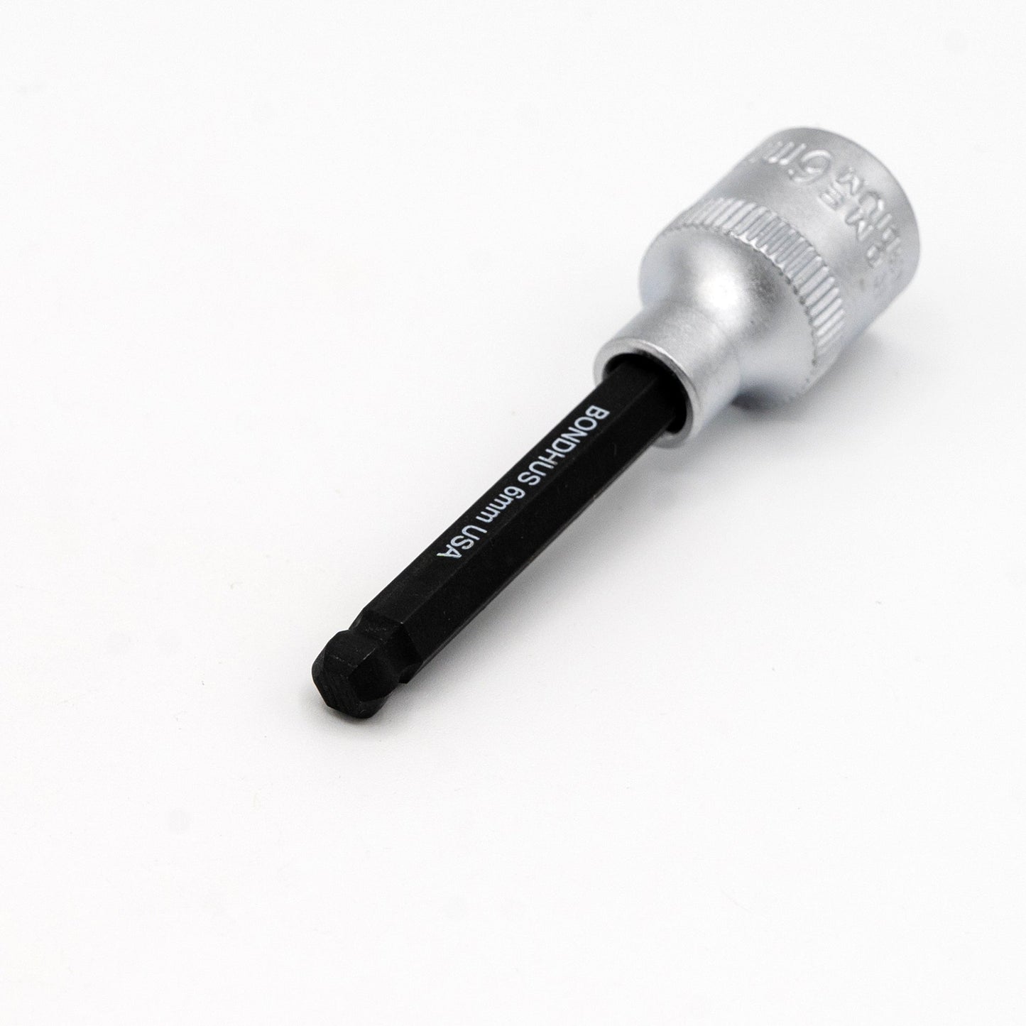 Embout hexagonal sphérique Bondhus 43468 de 6 mm avec douille carrée chromée 3/8".