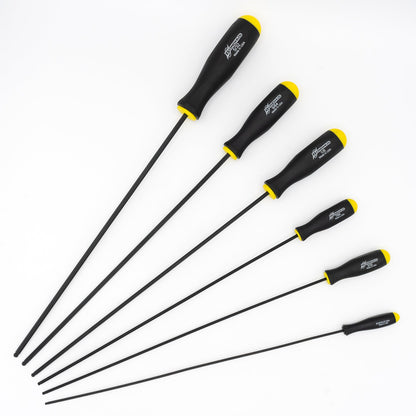 Jeu de 6 tournevis hexagonaux à tête sphérique extra longs Bondhus S376 (5/64 à 5/32)