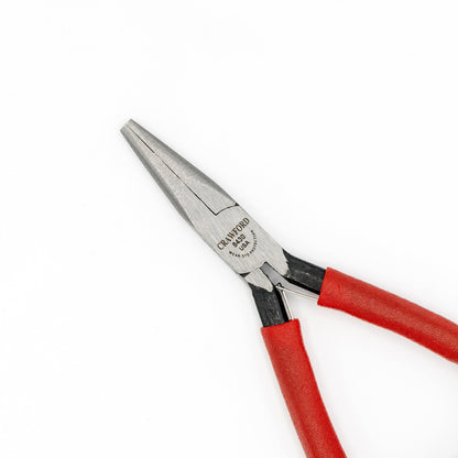 Pince à bec long miniature Crawford Tool 8430 avec mâchoires dentelées, pince à bec chaîne miniature